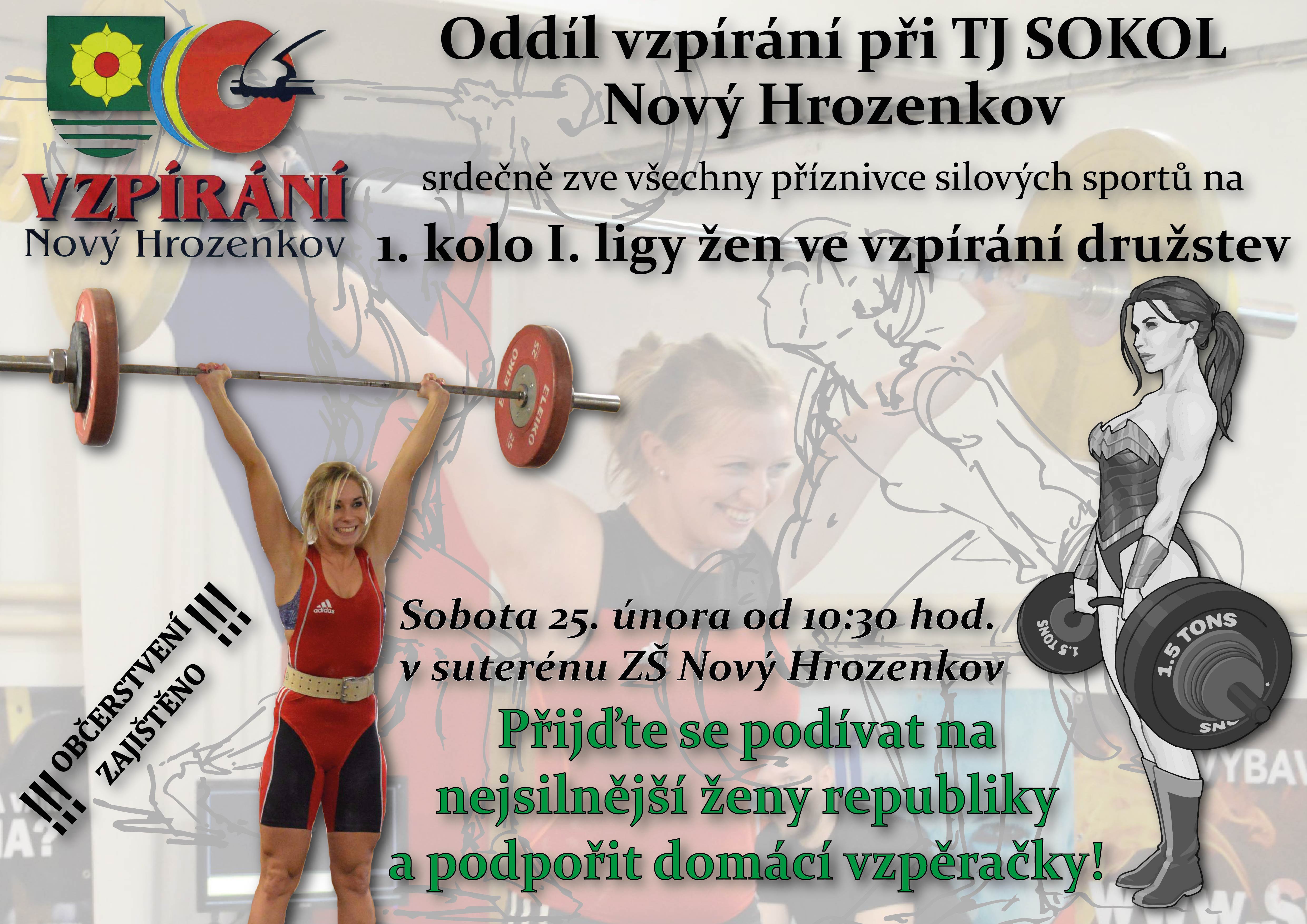 1. kolo I. ligy žen ve vzpírání družstev